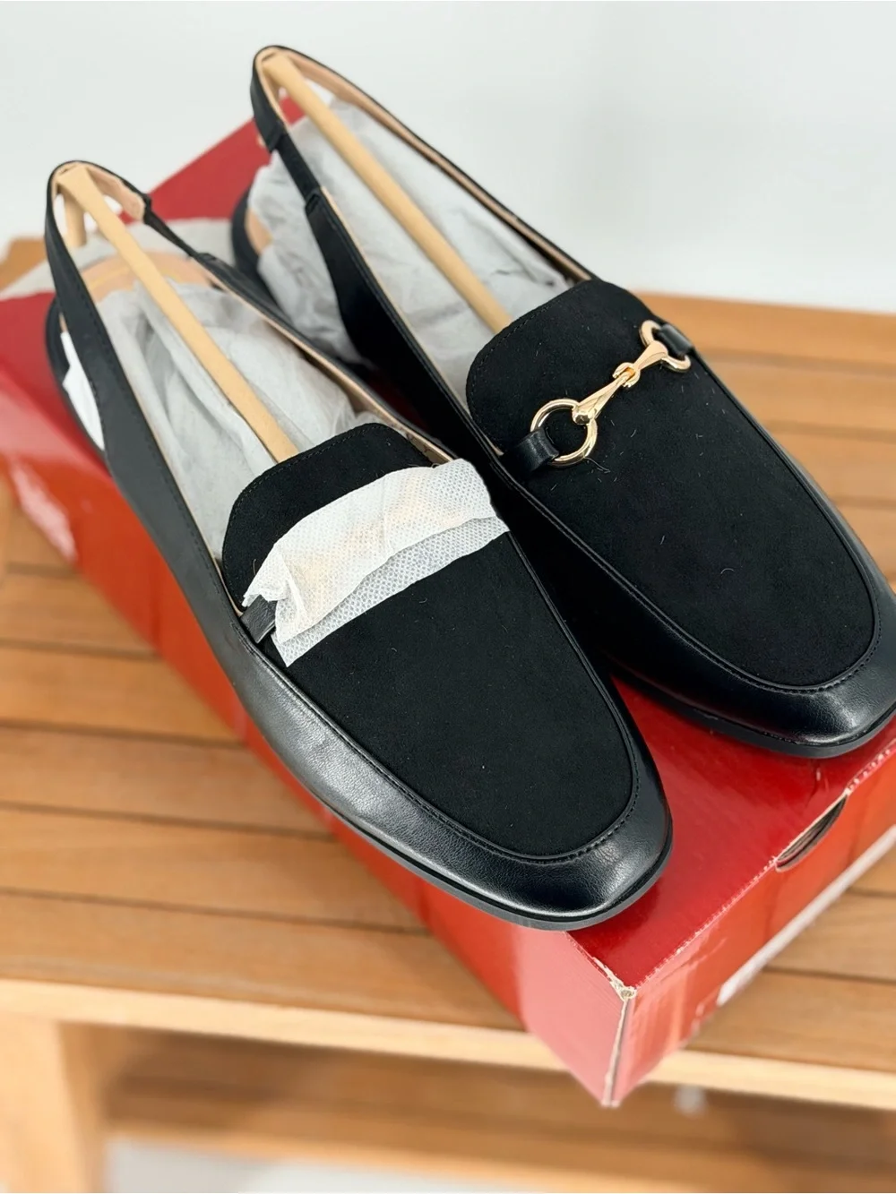 New Journee collection LAINEY Black Women's Slip-On Loafers SIZE 8.5M
